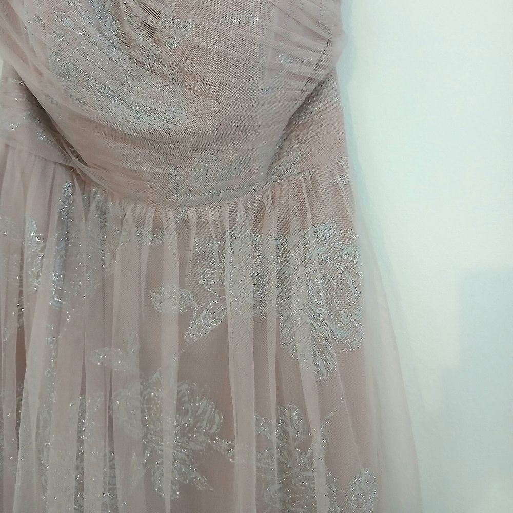 BHLDN Hayley Paige Dusty Rose Prom Dress Gown - Picture 6 of 11